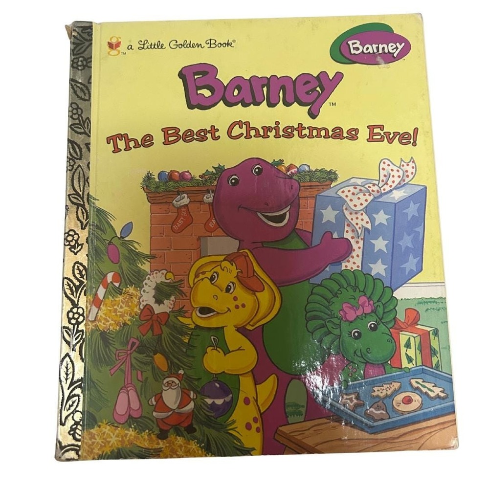 Vintage Barney's Christmas Eve Little Golden Book | 1997 First Edition